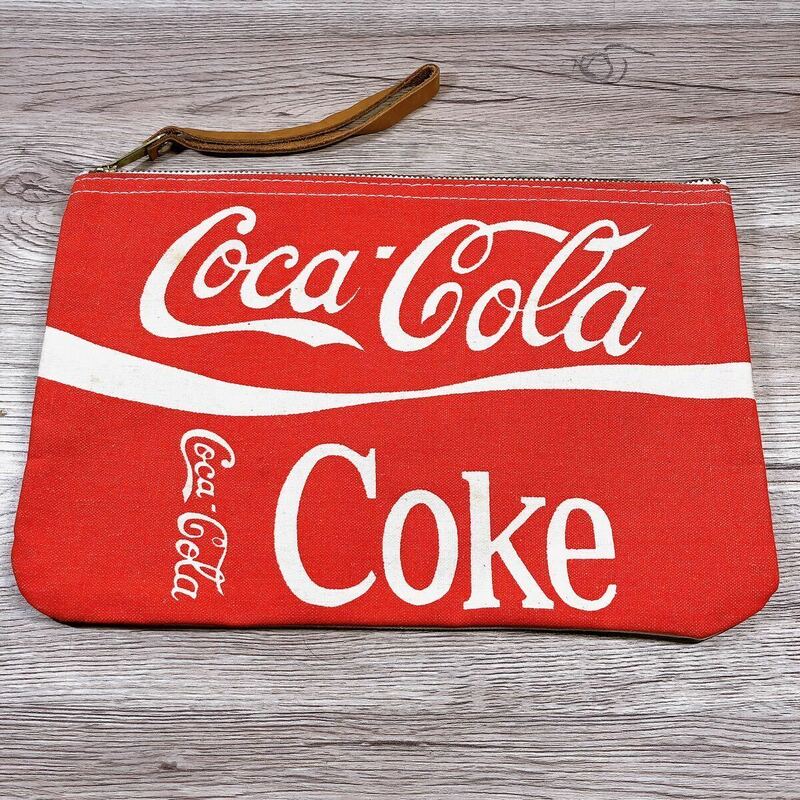 激レア！ コカコーラ Coca-Cola コカコーラコーク クラッチバッグ ハンドバッグ セカンドバッグ マルチポーチ ポーチ ロゴ レッド