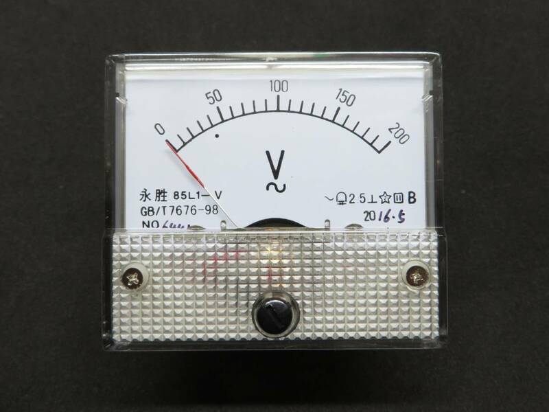 AC200V アナログ電圧計 パネルメーター