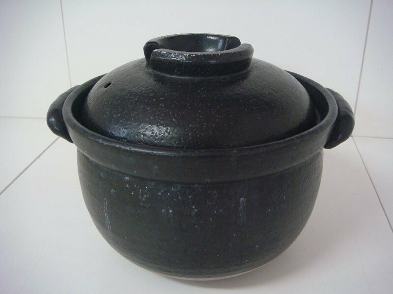 MB/D02A-DA3 万古焼 ふっくらご飯鍋 3合炊き 二重蓋 直火対応 陶器