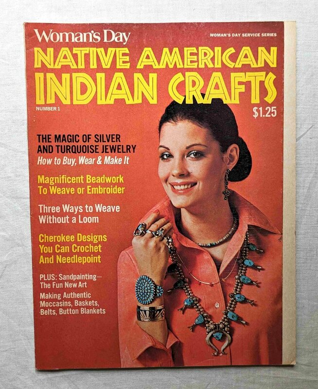 1975年 インディアン・ジュエリー/ターコイズ/シルバー ネイティブ・アメリカン伝統工芸品 Woman's Day NATIVE AMERICAN INDIAN CRAFTS