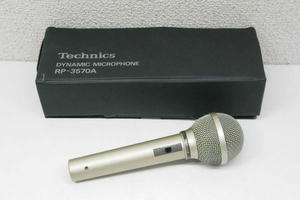 【美品】 Technics テクニクス ダイナミックマイク RP-3570A ケース付き A423