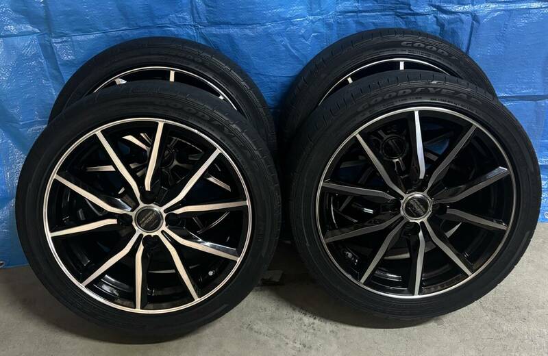 MANARAY　SPORT　SPIDER　マナレイ　16×6J　GOODYEAR　195/45R16　中古4本セット　社外　ジャンク