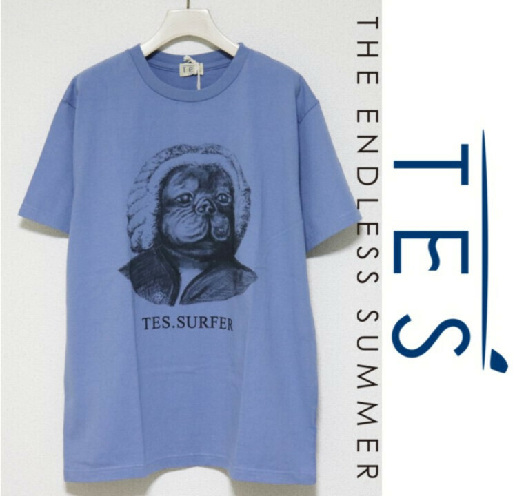 新品タグ付き【TES エンドレスサマー】PLANET OF THE BUHI フレブル犬 Tシャツ L v4906