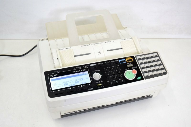 NTT ビジネスファックス ロール感熱紙タイプ【印字枚数61831枚】□NTTFAX T-360 中古