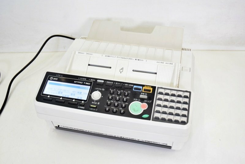 NTT ビジネスファックス ロール感熱紙タイプ【印字枚数12952枚】□NTTFAX T-360 中古