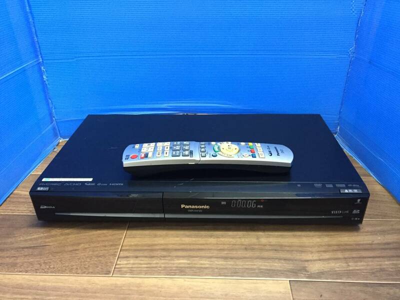 パナソニック DVD/HDDレコーダー DMR-XW120 純正リモコン付　中古品1949