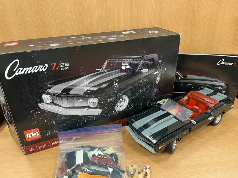 S4139【個人保管品】/LEGO 10304 シボレー カマロ Z/28 1969 組み立て済み コレクション 車