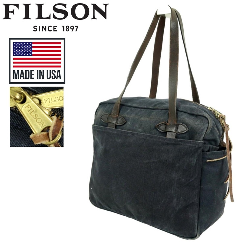 【B2013】【USA製】FILSON フィルソン トートバッグ キャンバス レザー