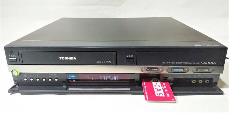 動作品　東芝 VARDIA RD-W301 VHS一体型HDD/DVDレコーダー