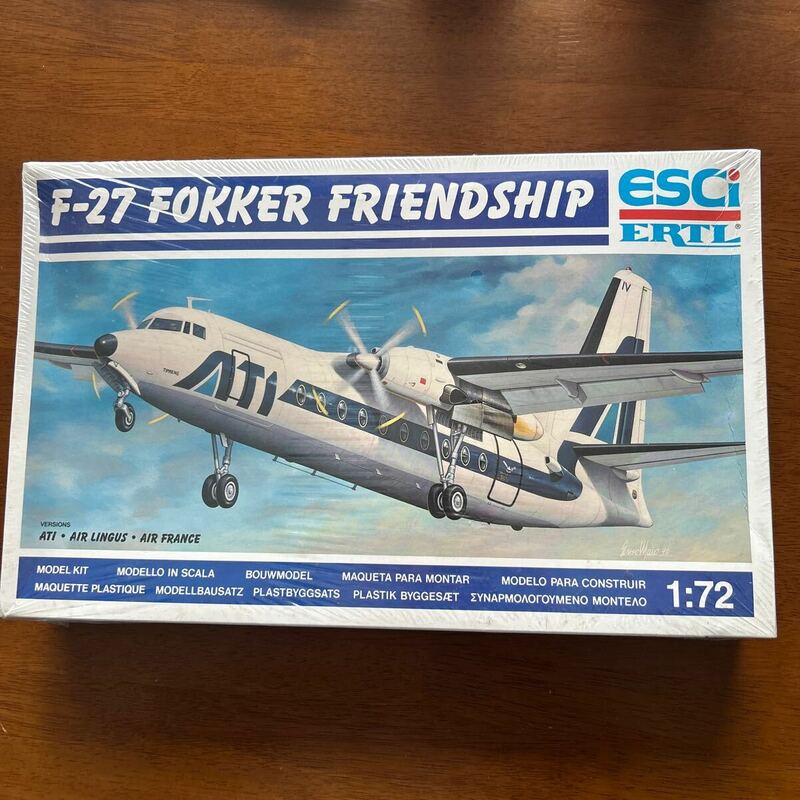 Esci 1/72 F-27 フレンドシップ Fokker(シュリンク封印):デカール:ATI,Air Lingus,Air France
