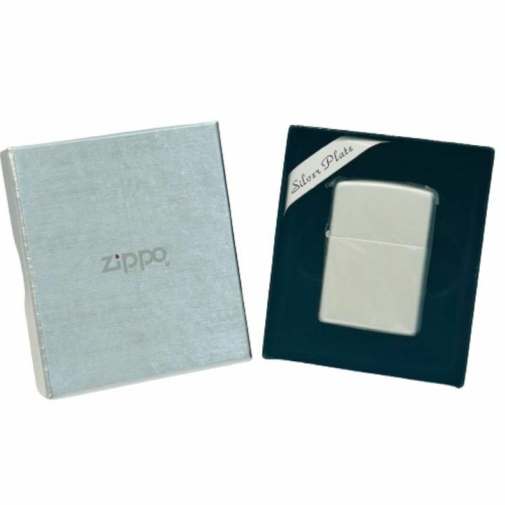 【Zippo/ジッポー】オイルライター 未使用品 Silver Plate/シルバープレート ★45528
