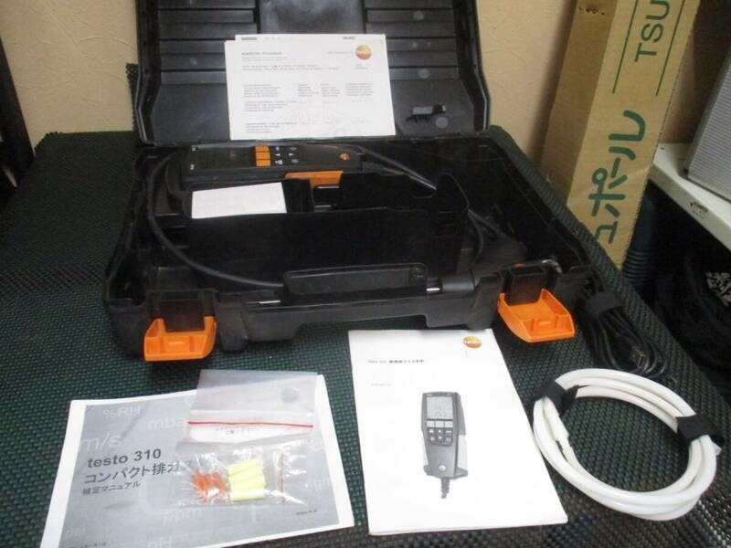 【中古Bランク】○テストー(testo) testo310 ポータブル 燃焼排ガス分析計 O2+CO測定セット 563-3100