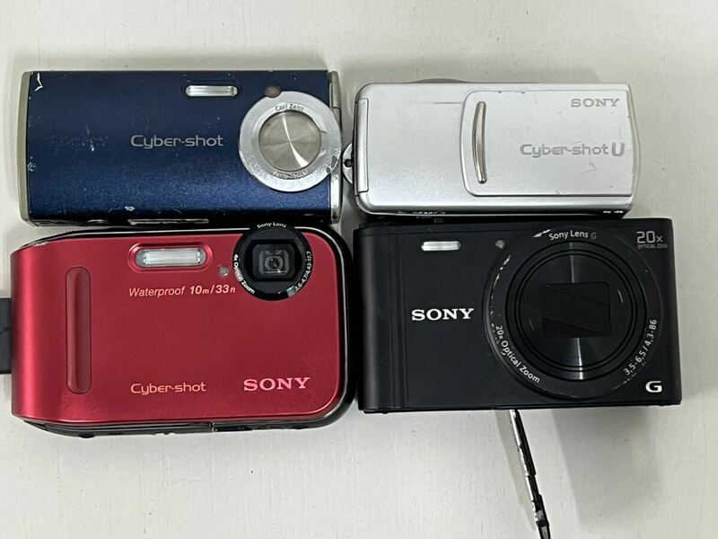 3h SONY ソニー コンパクトデジタルカメラ DSC-U20 DSC-L1 DSC-WM350 DSC-TF1 まとめ 4台