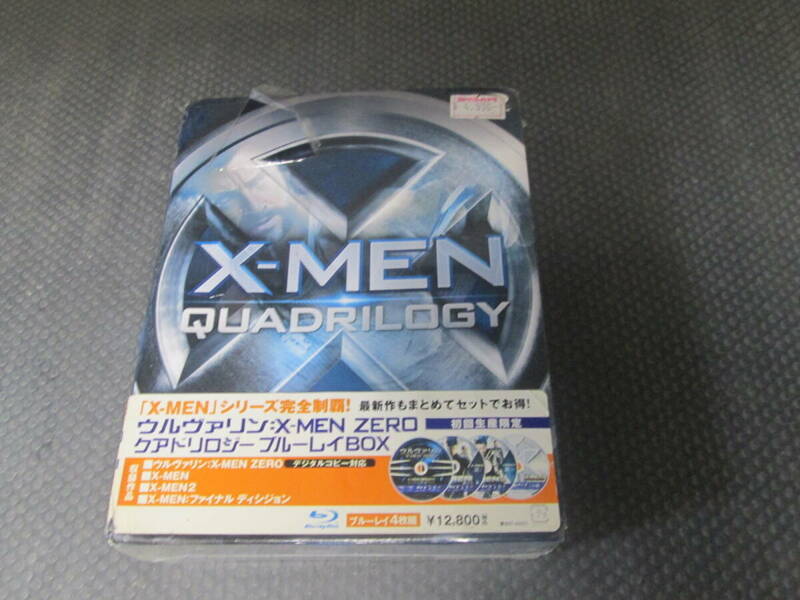 X-MEN QUADRILOGY BOX クアドリロジー Blu-ray　ブルーレイ　未開封　ビニール破れ/箱ダメージあり