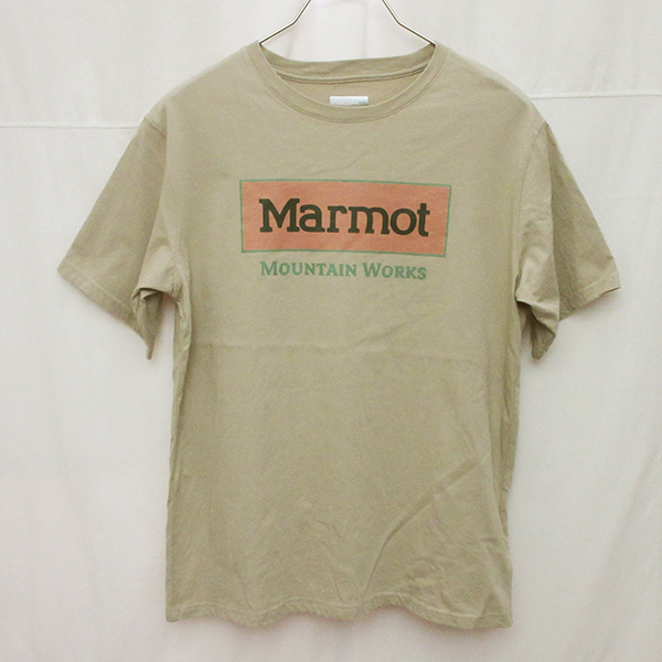 ■Marmot マーモット Tシャツ カットソー MOUNTAIN WORKS マウンテンワークスロゴアウトドア キャンプ