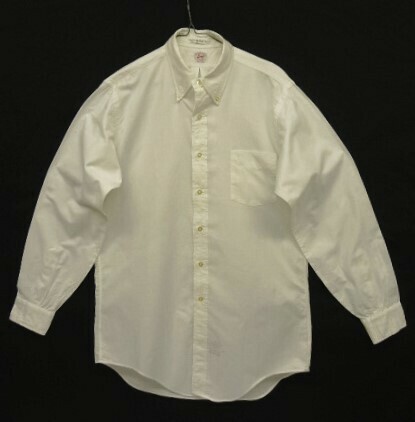 60s ヴィンテージ USA製 ENRO オックスフォード 長袖 BDシャツ ホワイト VINTAGE 60年代 アメリカ製