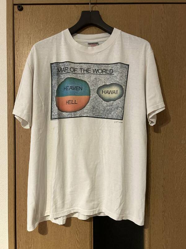 90s Richard Stine Tシャツ L ホワイト USA製 ビンテージ 90年代 リチャード スタイン アメリカ製 米国製 オリジナル ヴィンテージ アート