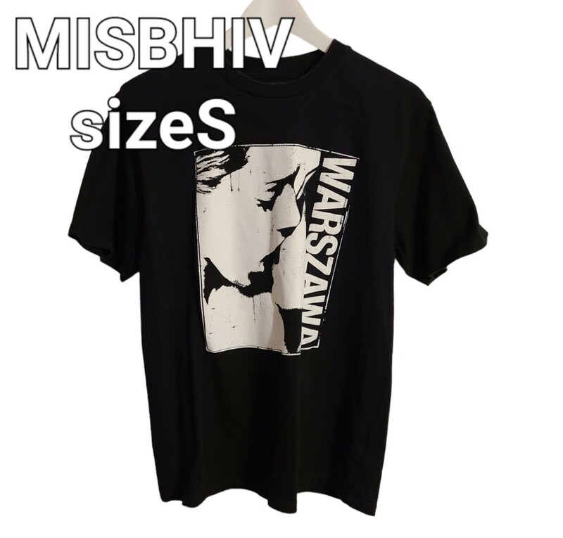 MISBHIVミスビヘイブWARSZAWA TシャツsizeScollarブラック