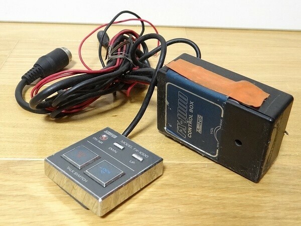 希少 80年代 ビンテージ ADOONIS FX-1000 CONTROL BOX TALK SWITCH 無線 旧車 レトロ 昭和 当時物 現状