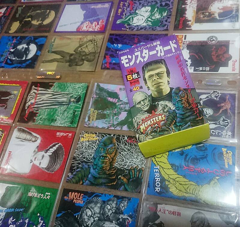 ナガサキヤ ユニバーサル モンスター カード 30種 & impel コミック版 メタルーナミュータント 半魚人 モグラ人間 フランケンシュタイン 