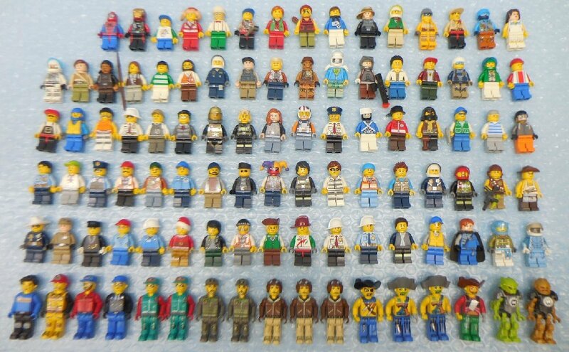 ホビー レゴ LEGO フィグ ミニフィグ 100個 まとめて ジャンク/ジャックストーン、ヒーローファクトリーなど ※バラのパーツおまけです