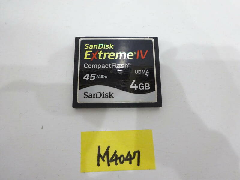  CFカード 4GB サンディスク エクストリームIV SanDisk Extreme IV コンパクトフラッシュ CompactFlash Card M4047