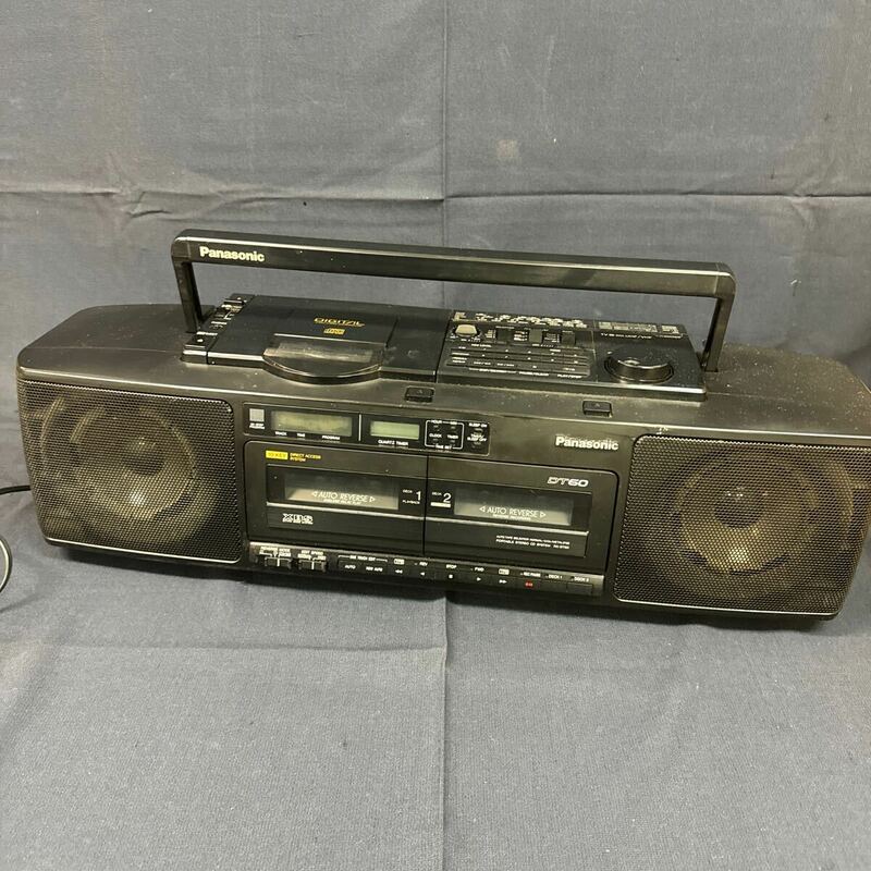 ◆中古 Panasonic/パナソニック ポータブルステレオ RX-DT60 CDラジカセ カセットテープ 158-64