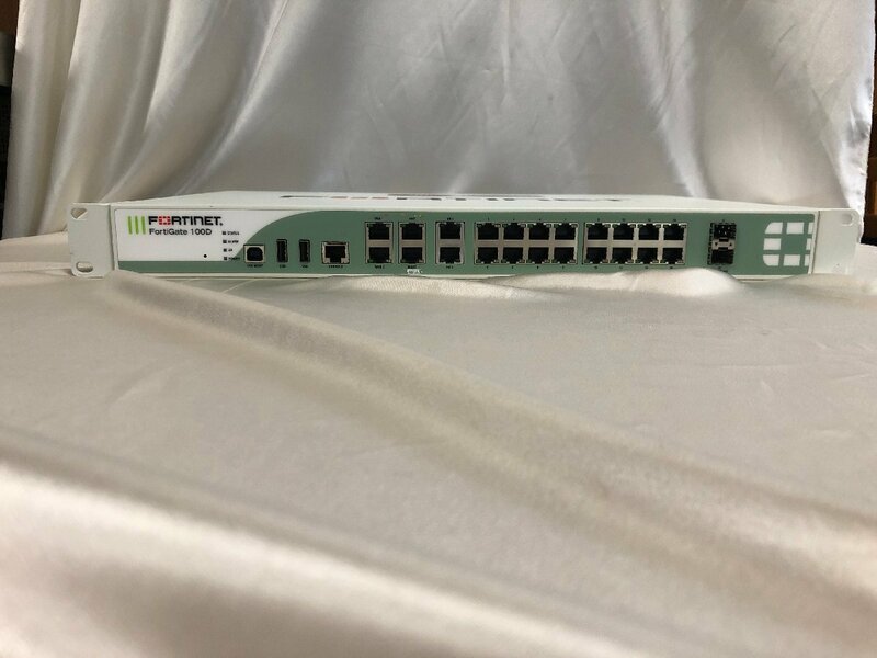 【T】FORTINET／フォーティネット　FortiGate 100D　初期化済み　中古品