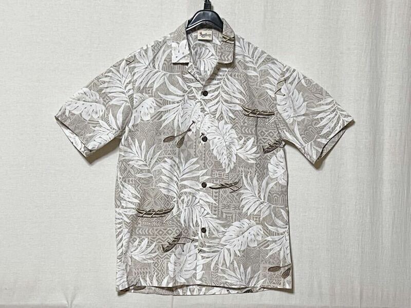 【Royal Creations】アロハシャツ made in Hawaii ハワイ製 ハワイアンシャツ 半袖オープンカラーシャツ サイズS