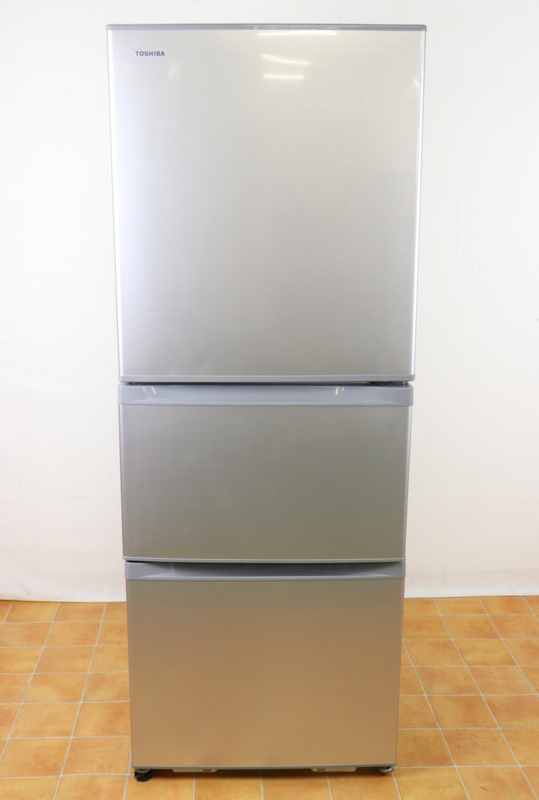 【動作未確認】TOSHIBA GR-K33S （S） 東芝 ノンフロン冷凍冷蔵庫 3ドア 2017年製 冷蔵庫 家電用品 020JNMJO62
