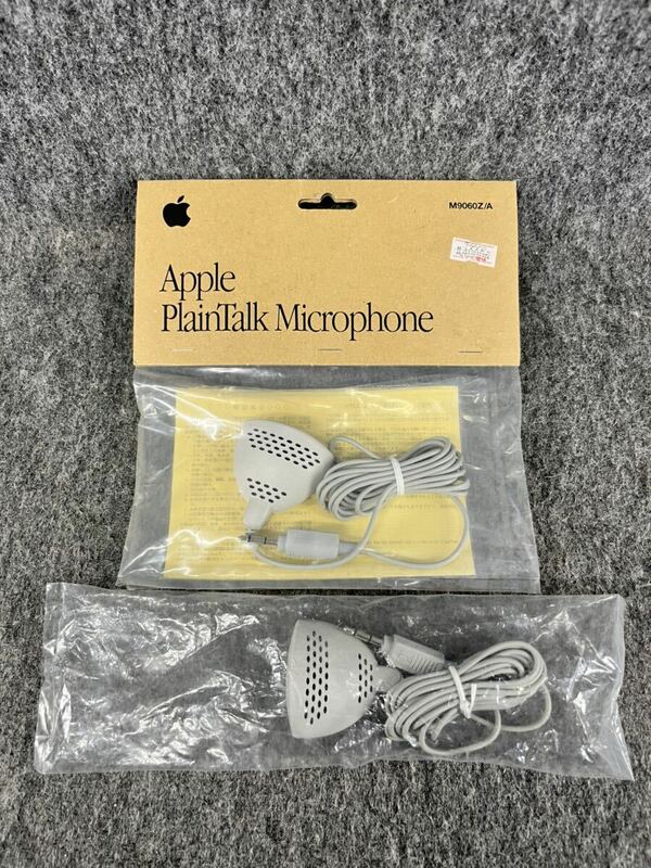 アップル Apple plaintalk microphone プレーントークマイクロフォン M9060Z/A デッドストック新品未使用 2個まとめセット pc パソコン