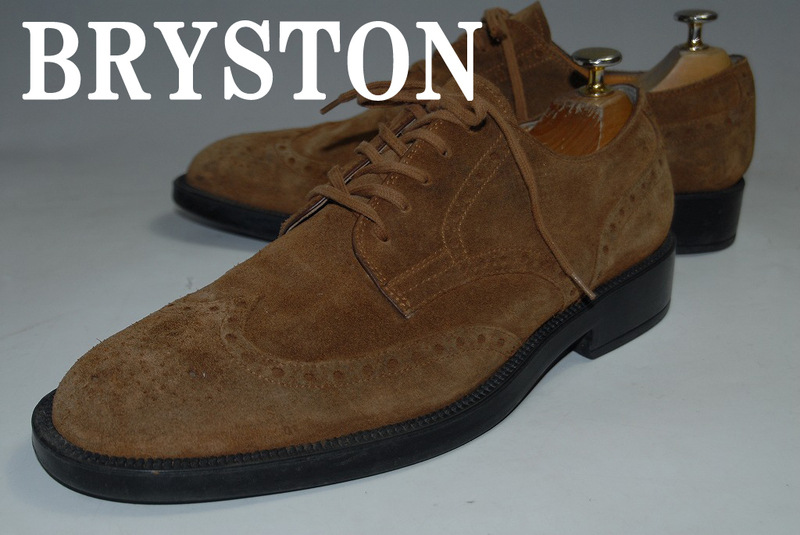 DSC2151◆驚愕の2555円完全売り切り◆BRYSTON/茶/スエード/26.5㎝/ロー/良品◆口コミ高評価！圧巻の存在感！超名作！ロングヒットモデル！