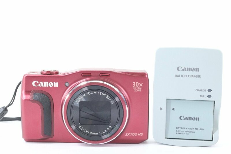CANON キャノン Power Shot SX700 HS Wi-Fi PC2047 レッド コンパクトカメラ デジタルカメラ デジカメ 43595-Y