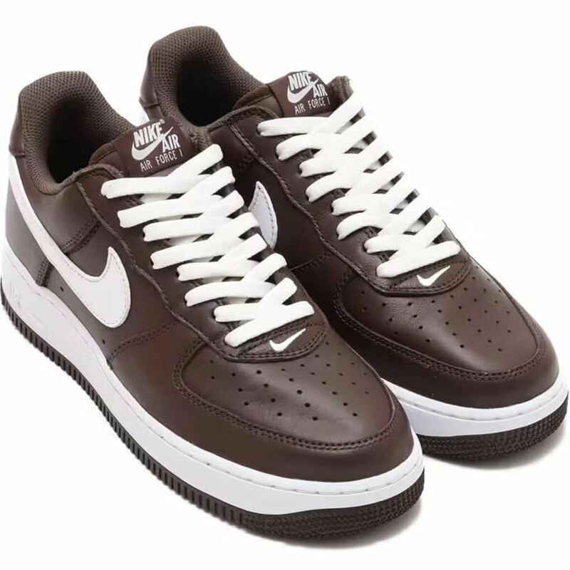 NIKE AIR FORCE 1 LOW RETRO QS CHOCOLATE/WHITE 茶　ホワイト　26.5cm US8.5 fd7039-200