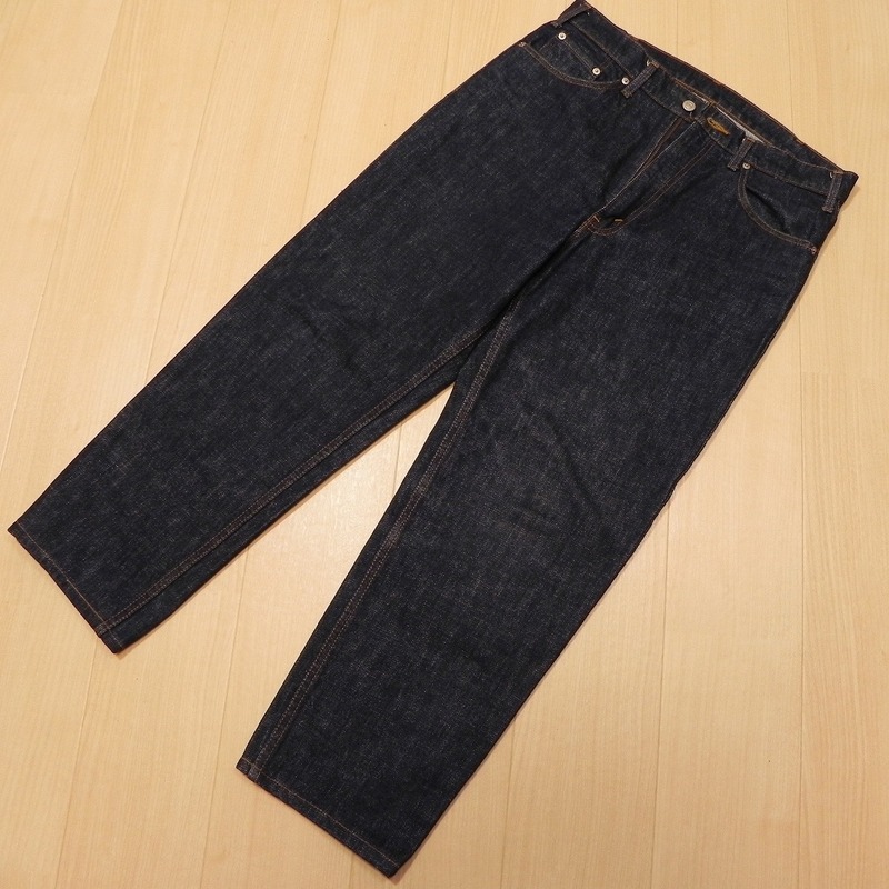 -383★【90s オールド】Levi's リーバイス 640-0232 日本製 古着 濃紺 デニムパンツ ジーンズ テーパード W34 シルバータブ 革パッチ ★