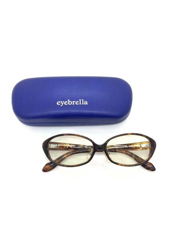 (MH430) eyebrella アイブレラ サングラス メガネ 眼鏡 アイウェア EB-13 C.04 55□14-135 度なし ケースあり 