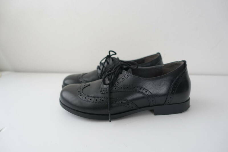 BIRKENSTOCK ビルケンシュトック ララミーロー 36サイズ レディース 革靴 ウイングチップ レザー 本革 ブラック