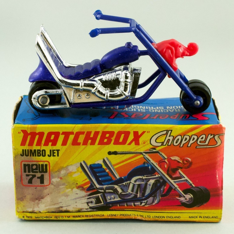 イギリス マッチボックス（matchbox） バイク JUMBO JET Chopper new71 1972