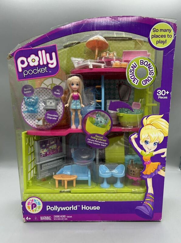 Polly Pocket ポーリーポケット Pollyworld House 未開封品 時代物 ドールハウス