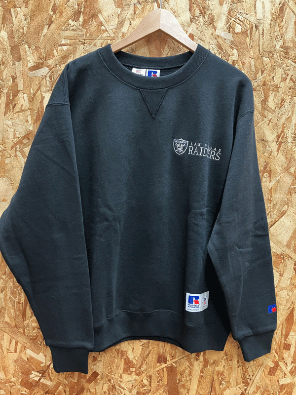 ★RUSSELL/RAIDERS CREW SWEAT SHIRT/SIZE.M