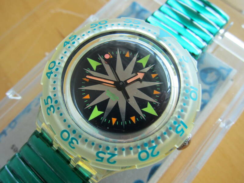 ☆SWATCH SCUBA200 SDK108 MINT DROPS 1993年販売 ビンテージスウォッチ 未使用 動作品☆