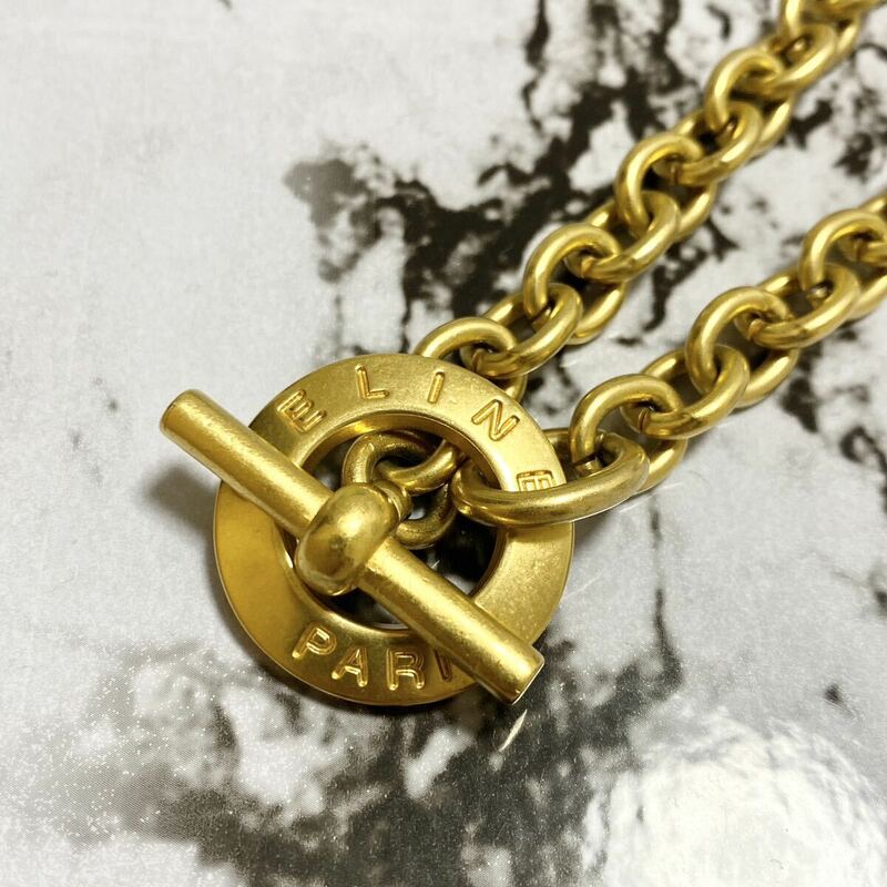 CELINE セリーヌ　ネックレス ゴールド アクセサリー ロゴ ヴィンテージ necklace accessory vintage ブランド　brand gold
