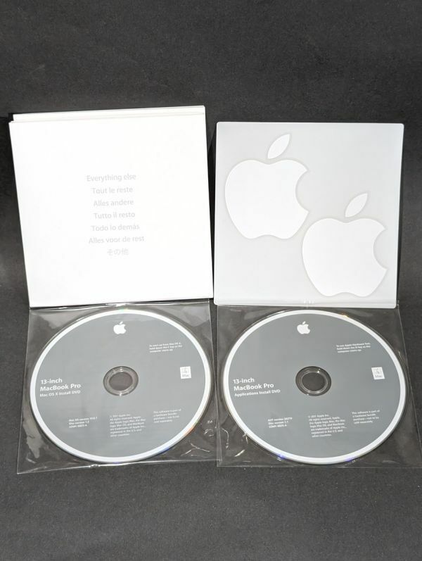 4-64-P2【送料無料】純正MacBook pro 13 inch 用 Mac OS X Install DVD 10.6.6 Applications Apple インストールディスク