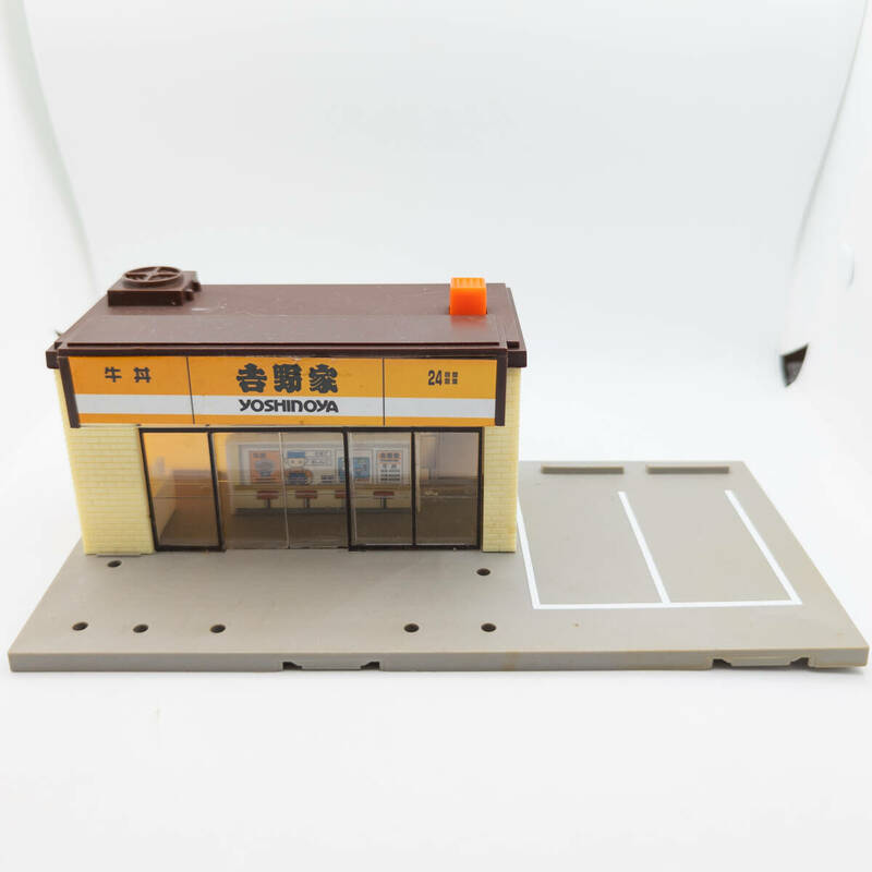 トミカタウン 吉野家 牛丼 チェーン店 TOMY トミー 模型 店舗 道路 建物 ミニカー ジオラマ 現状品 #ST-02098