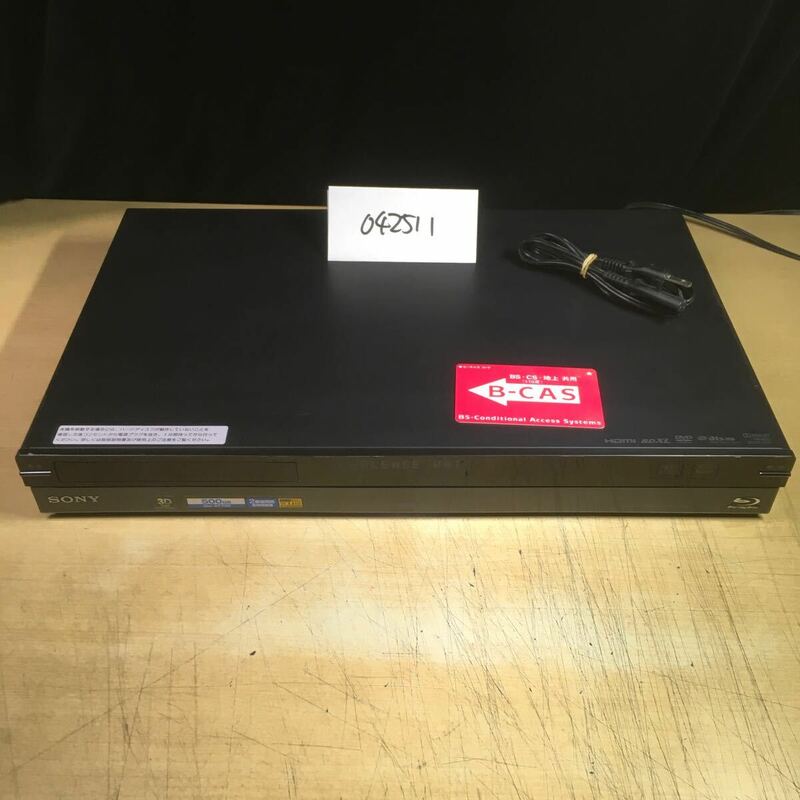 【送料無料】(042511F) 2011年製 SONY BDZ-AT700 ブルーレイディスクレコーダー BD/DVD再生動作確認済み 中古品　