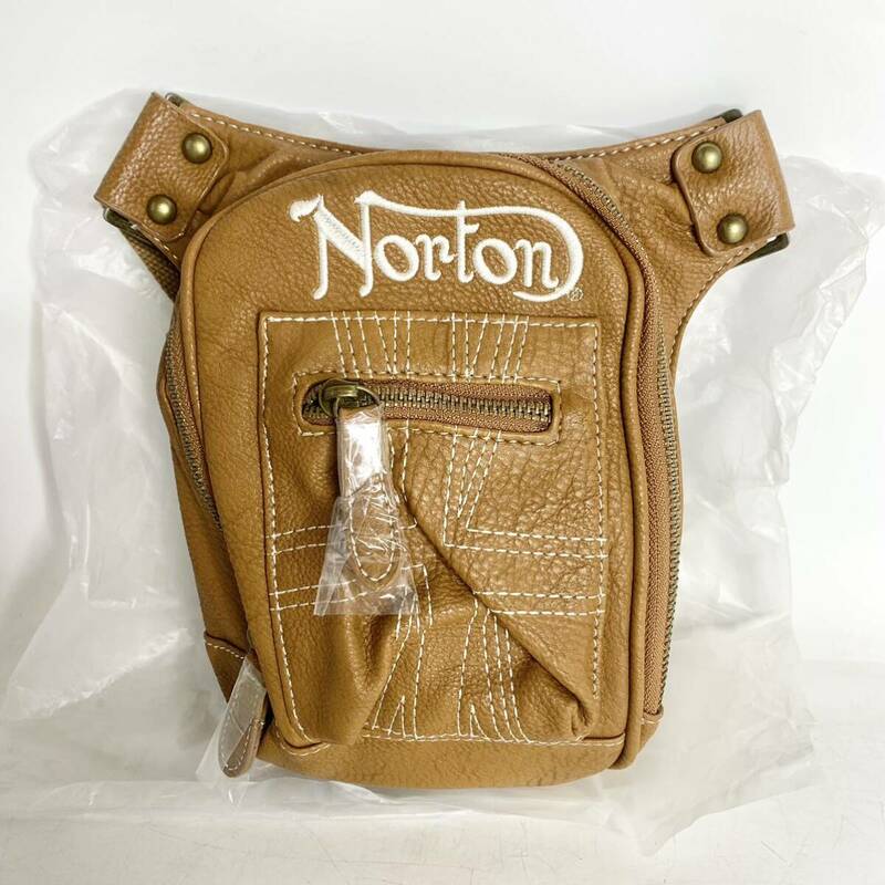 Norton　ノートン　ボディバッグ　ショルダーバッグ　レッグバッグ　ウエストバッグ　ポーチ　ブラウン　メンズ　肩掛け　鞄