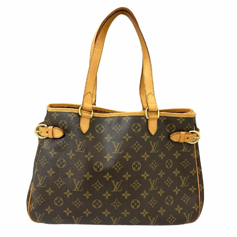 LOUIS VUITTON ルイヴィトン M51154 モノグラム バティニョールオリゾンタル ブラウン系 レディース トートバッグ ショルダーバッグ【中古