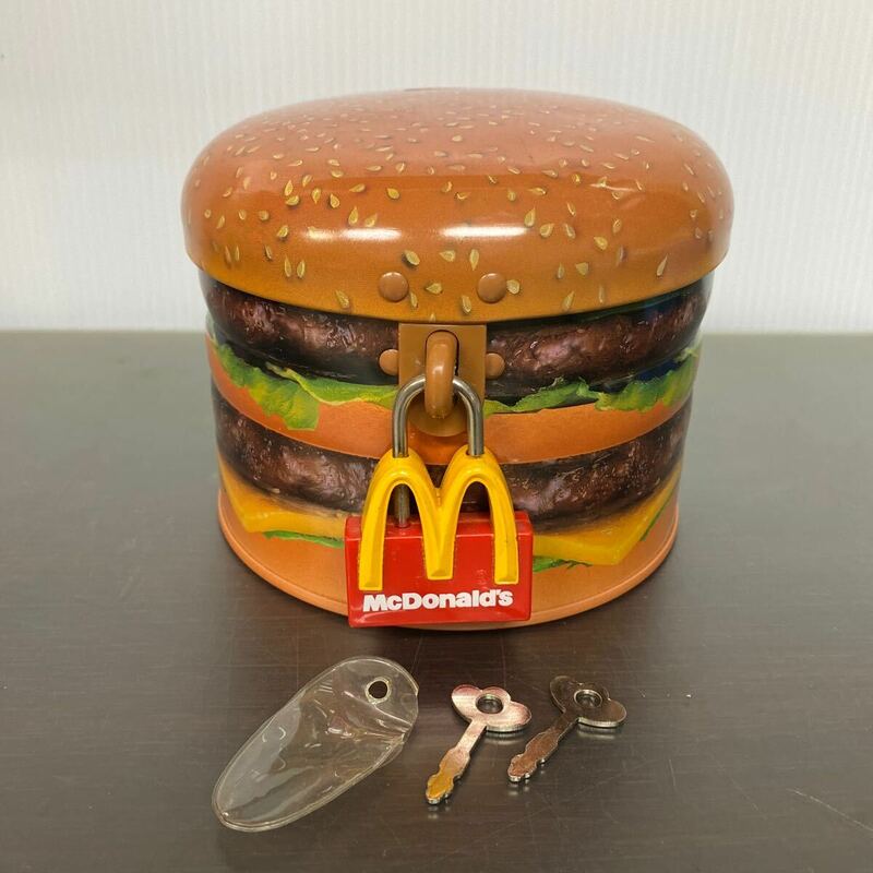 マクドナルド ビッグマック Big Mac 貯金箱 貯金缶 レア 1998 当時物 レトロ McDonald ビックマック ブリキ ダイワトーイ ヴィンテージ