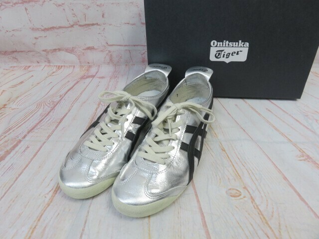 箱有 Onitsuka Tiger オニツカタイガー MEXICO 66 メキシコ スニーカー 1183B566-020 シルバー 26.0cm 991774866＃5