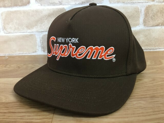 USA製 22AW Supreme シュプリーム キャップ Classic Team 5-Panel クラシックチーム5パネル ロゴ ブラウン - 33836541＃2